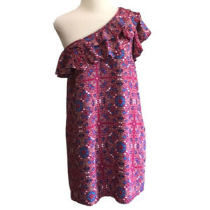 Entro Size M One Shoulder Ruffled Dress
